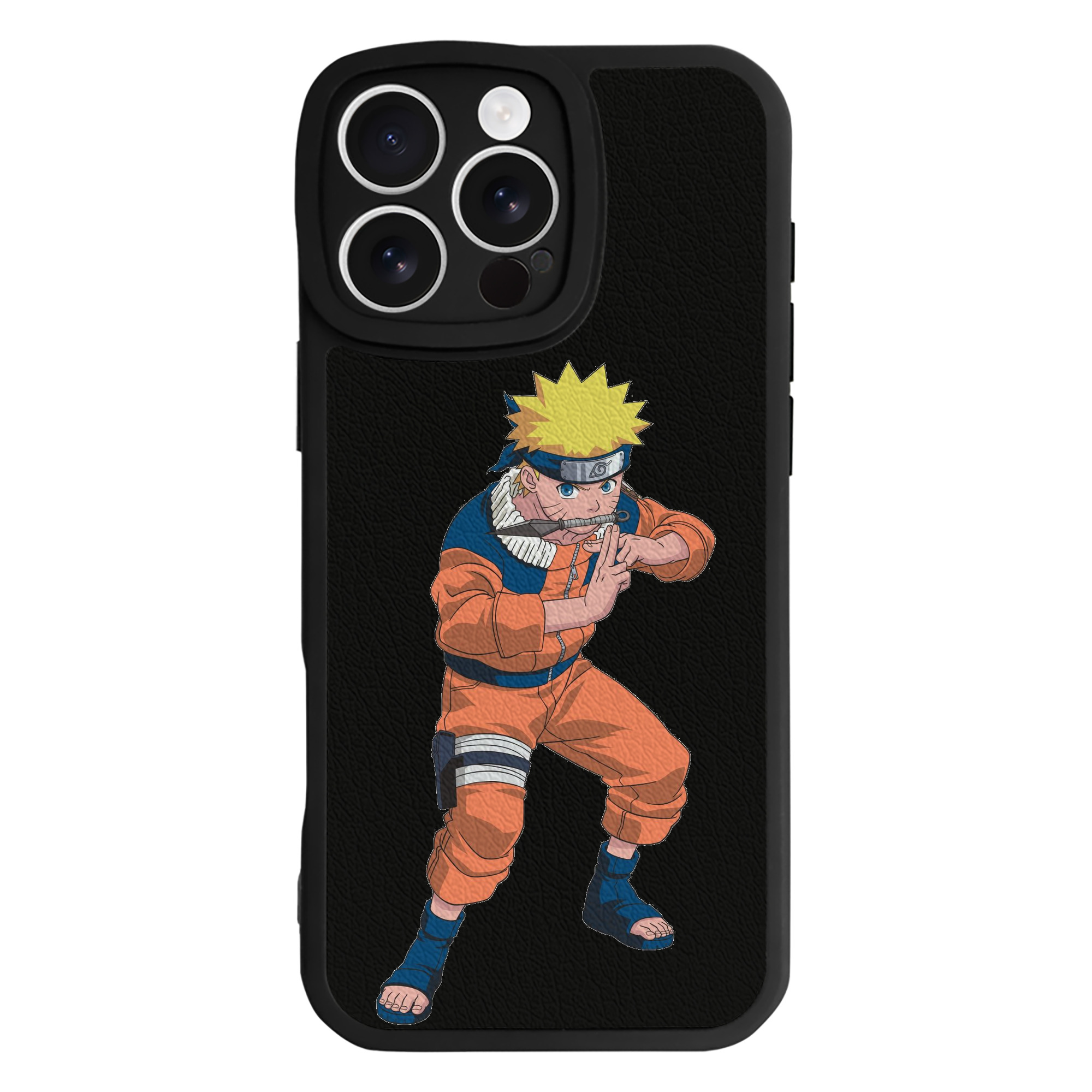 （画像用） NARUTO -ナルト- うずまき ナルト Uzumaki Naruto 【iPhone 16シリーズ対応】シリコンスマホケース（レザー調） 材質：シリコン